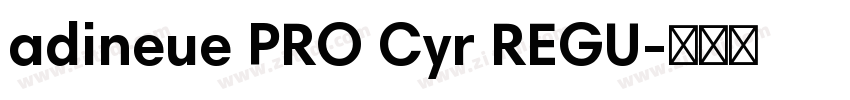 adineue PRO Cyr REGU字体转换